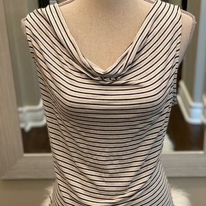 WHBM Stripe Sleeveless Top M